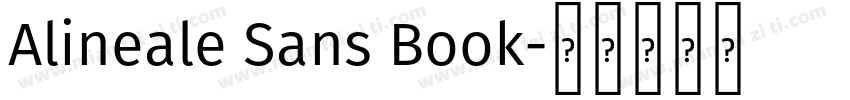 Alineale Sans Book字体转换